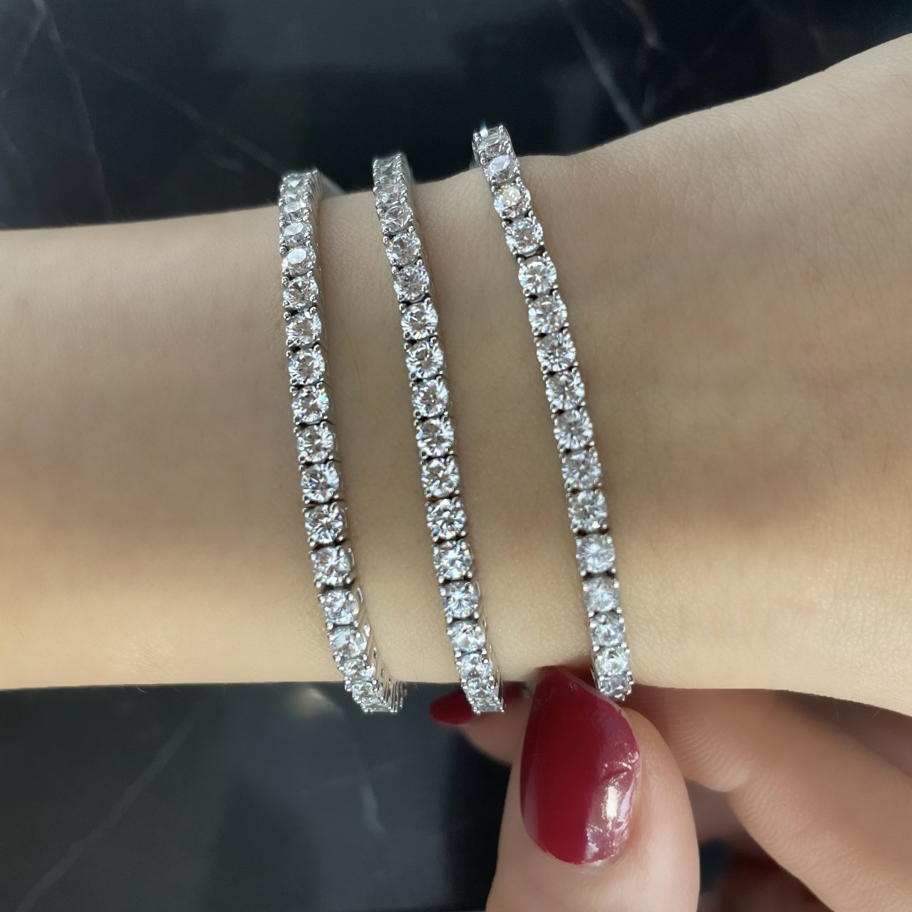 925 Ayar Gümüş Su Yolu Bileklik Juliet