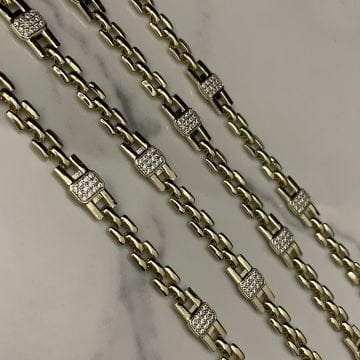 İthal Altın Modeli Taşlı Zincir Bileklik