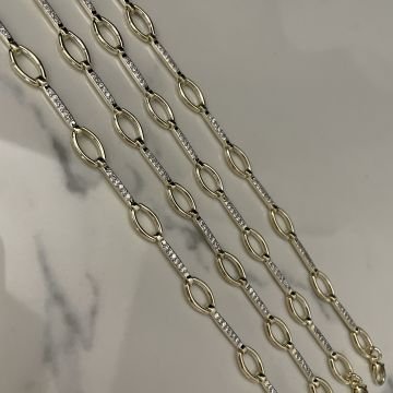 İthal Taş Detaylı Tasarım Zincir Bileklik Lovisa