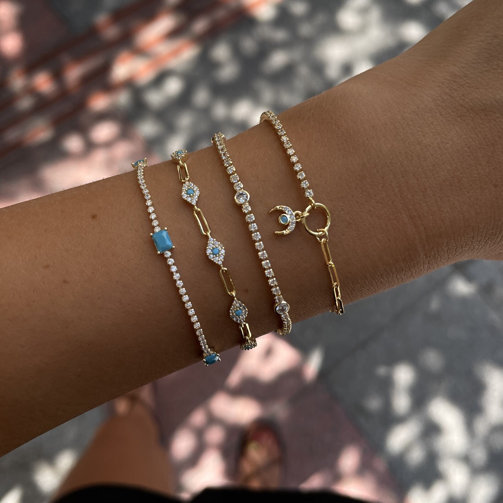 İthal Turkuaz Taşlı Su Yolu Serisi Rivera