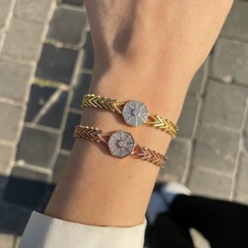 925 Ayar Gümüş Altın Modeli Pars Bileklik Pars