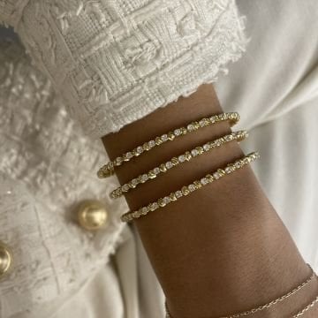 İthal Dorika Taşlı Kelepçe Bileklik Gravel