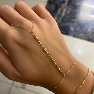 İthal Taşlı Minimal Kutup Yıldızlı Şahmeran