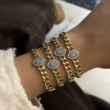 İthal Pırlanta Modeli Tasarım  Bileklik Eloria