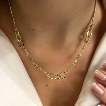 İthal Dorika Detaylı Tasarım Zincir Kolye