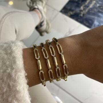 İthal Taşlı Tasarım Bileklik Eloria