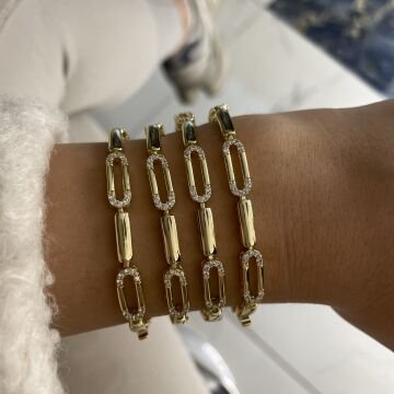 İthal Taşlı Tasarım Bileklik Eloria