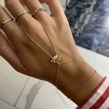 925 Ayar Gümüş İthal Tasarım Göz Şahmeran Pia