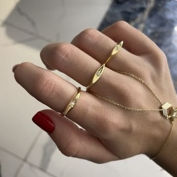 925 Ayar Gümüş İthal Kutup Yıldızı Yüzük