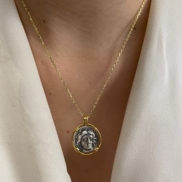 925 Ayar Gümüş Medusa Kolye Carina