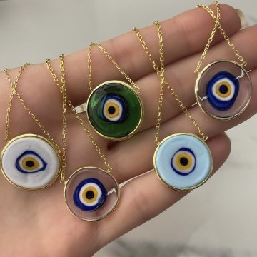 925 Ayar Gümüş Kolye Murano
