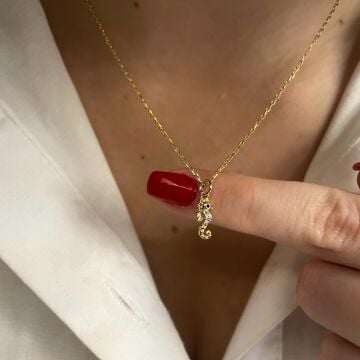 925 Ayar Gümüş Figürlü Minimal Kolye