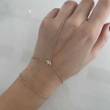 925 Ayar Gümüş Şahmeran Naive Rose