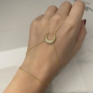 925 Ayar Gümüş Şahmeran Hilal Gold