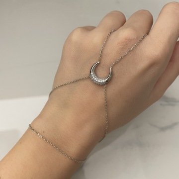 925 Ayar Gümüş Şahmeran Hilal Rose