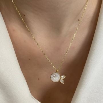 925 Ayar Gümüş Mineli Balık Kolye Mini Balığım