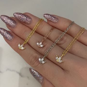 925 Ayar Gümüş Zarif Kolye Naive