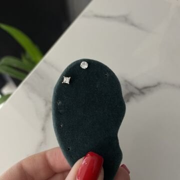 925 Ayar Gümüş Taşlı Piercing