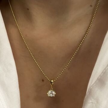 925 Ayar Gümüş İthal Taşlı Kolye Uçları