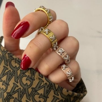 925 Ayar Gümüş Yüzük Portia