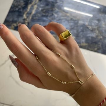 925 Ayar Gümüş Şövalye Serçe Parmak Yüzük Vera