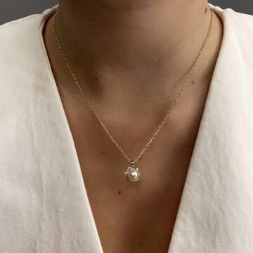 İthal Minimal İnci Kolye