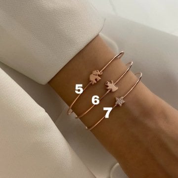 925 Ayar Gümüş Minimal Bileklik Samanta