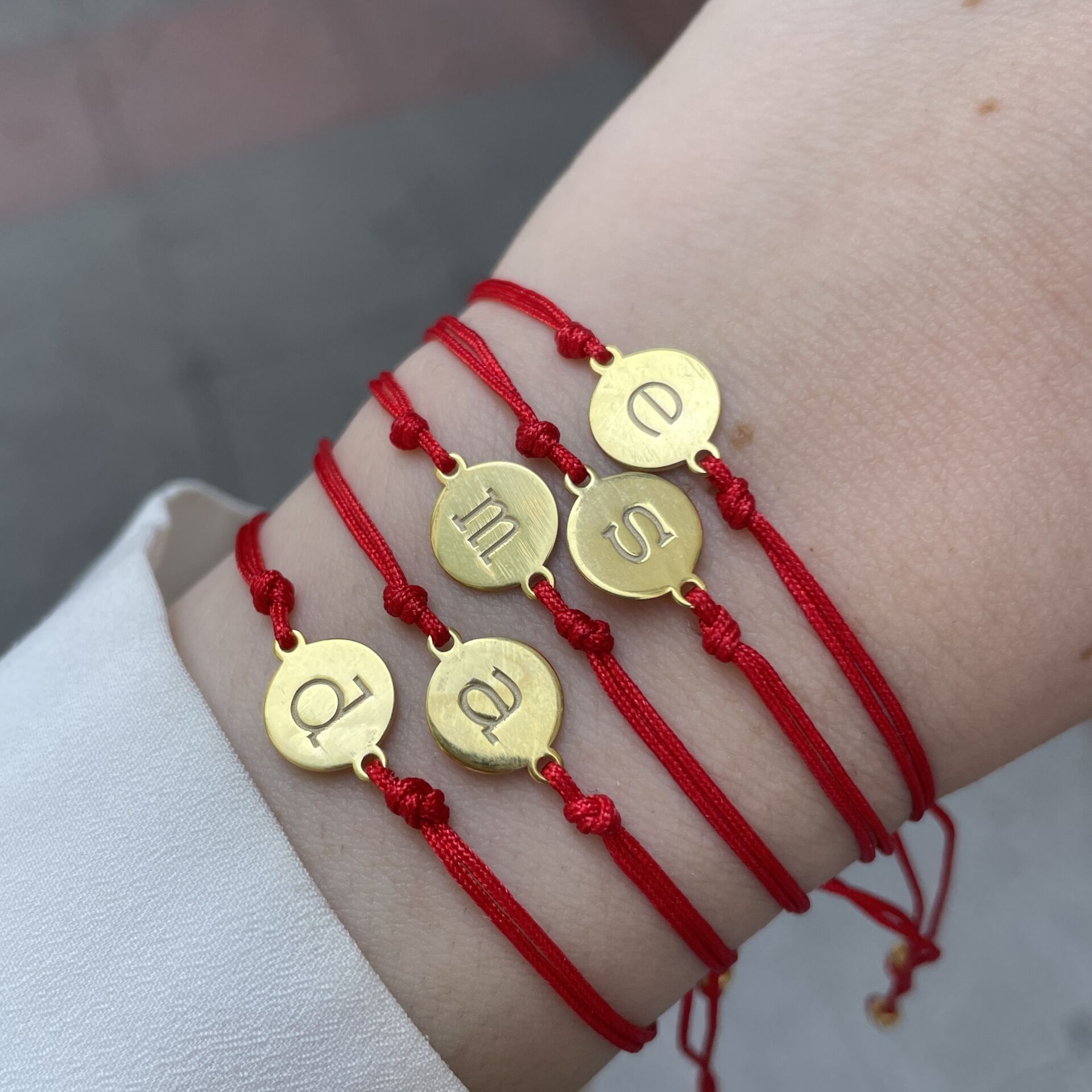 925 Ayar Gümüş Harfli İp Bileklik For You