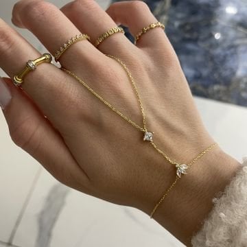 925 Ayar Gümüş Taş Detaylı Şahmeran Nia