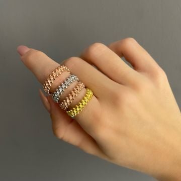 925 Ayar Gümüş Marka Model Yüzük Carlotta