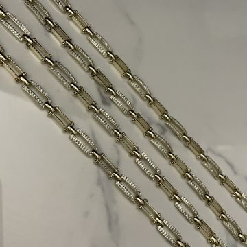 İthal Taş Detaylı Tasarım Zincir Bileklik Claris