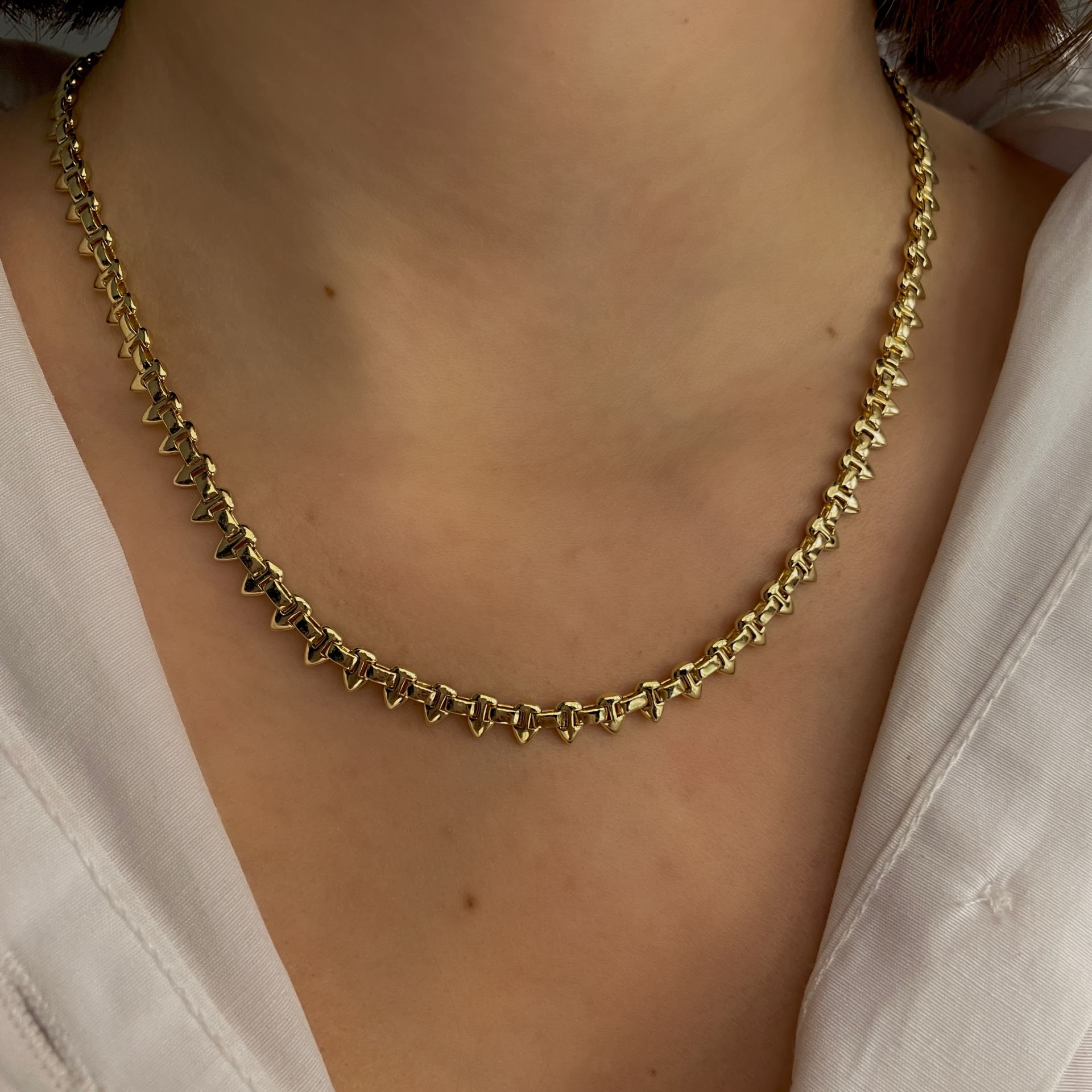 İthal Tasarım Zincir Kolye