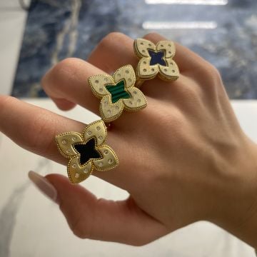 925 Ayar Gümüş İthal Tasarım Yonca Yüzük Juliana