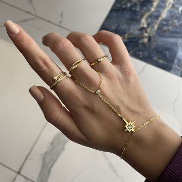 925 Ayar Gümüş Taşlı Kutup Yıldızı Şahmeran Lexie