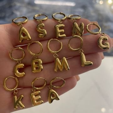 Balon Harf Küpe Baloncuk