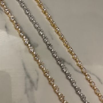 925 Ayar Gümüş Swarovski Taşlı İthal Bileklik Beronica
