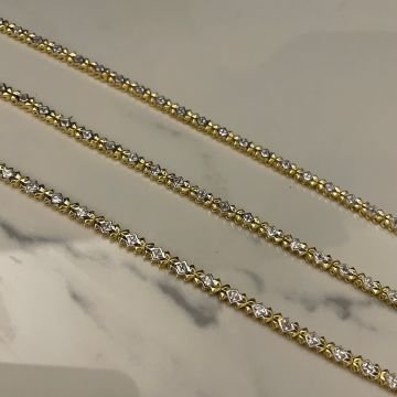 925 Ayar Gümüş İthal Taşlı Tasarım Bileklik Carine