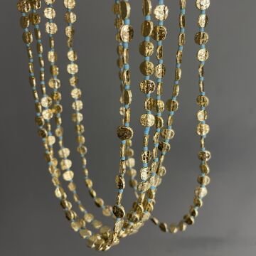 Pullu Renkli Taşlı Kolye