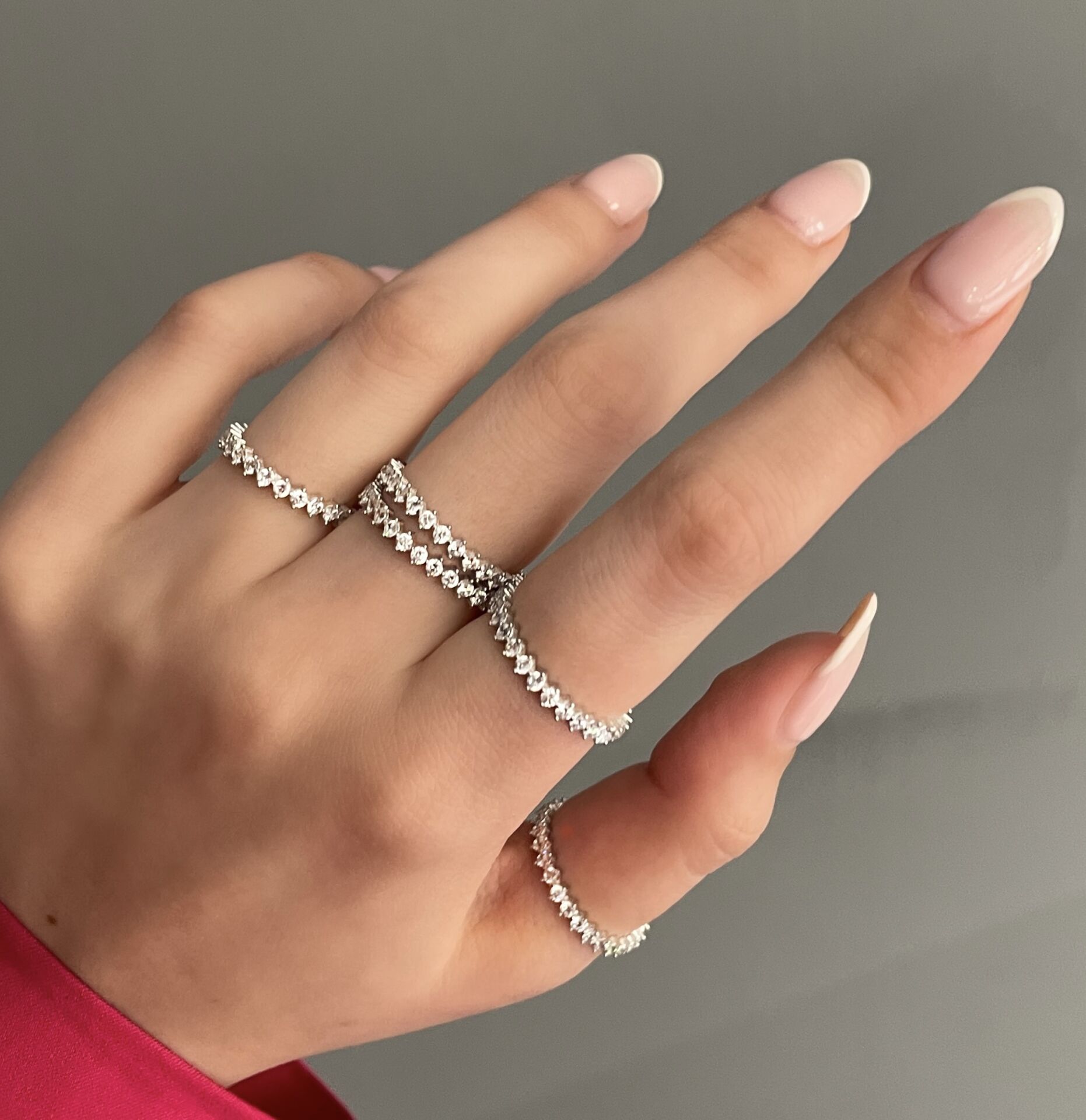 925 Ayar Gümüş Swarovski Taşlı Tamtur Yüzük Victoria