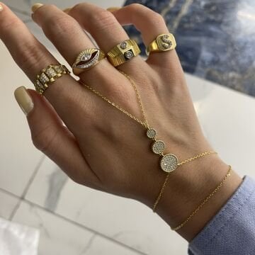 925 Ayar Gümüş İthal Taşlı Şahmeran Mai