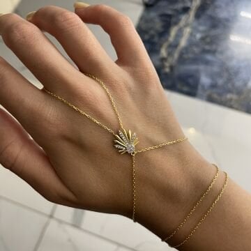 925 Ayar Gümüş İthal İki Renkli Taşlı Tasarım Şahmeran Lucky