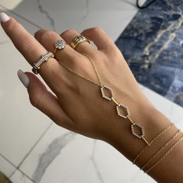 925 Ayar Gümüş İthal Tasarım Şahmeran Gemma