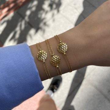 925 Ayar Gümüş Yaşam Çiçeği Bileklik