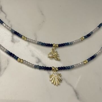 925 Ayar Gümüş İthal Lapis Lazuli Taşlı Tasarım Bileklik