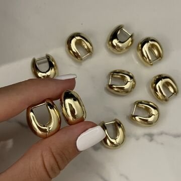 İthal Minimal Halka Küpe Nova