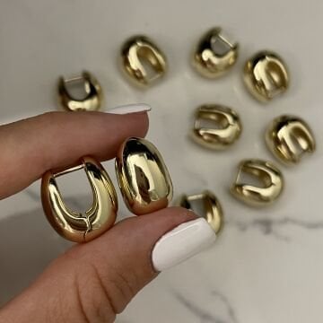 İthal Minimal Halka Küpe Nova