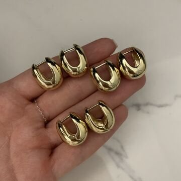 İthal Minimal Halka Küpe Nova