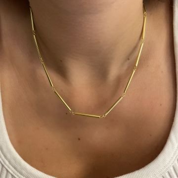 925 Ayar Gümüş İthal Trend Zincir Kolye Tia