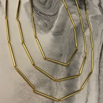 925 Ayar Gümüş İthal Trend Zincir Kolye Tia