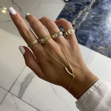 925 Ayar Gümüş İthal Lades Model Şahmeran Lades